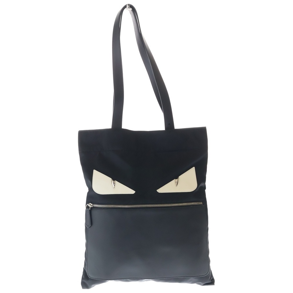 FENDI Bag Bugs Monster Tote Leather Pocket